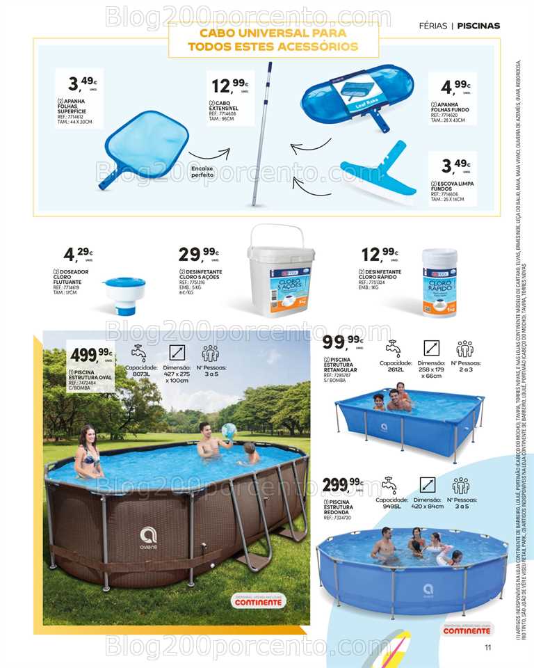 Folheto CONTINENTE Bazar Ver&atilde;o Promo&ccedil;&otilde;es de 27 junho a 30 julho