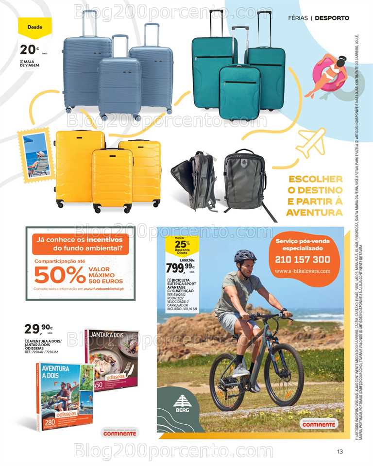 Folheto CONTINENTE Bazar Ver&atilde;o Promo&ccedil;&otilde;es de 27 junho a 30 julho