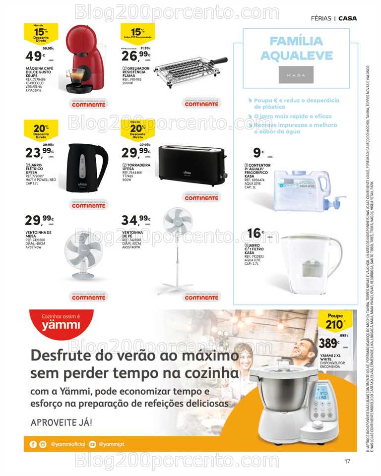 Folheto CONTINENTE Bazar Ver&atilde;o Promo&ccedil;&otilde;es de 27 junho a 30 julho