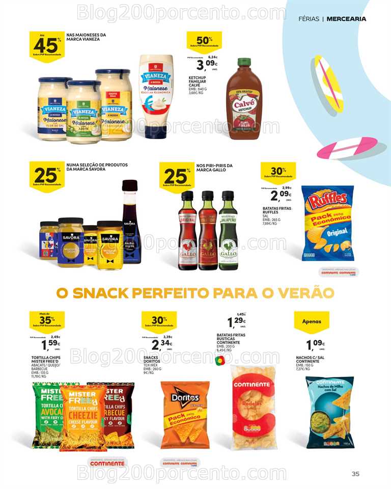 Folheto CONTINENTE Bazar Ver&atilde;o Promo&ccedil;&otilde;es de 27 junho a 30 julho