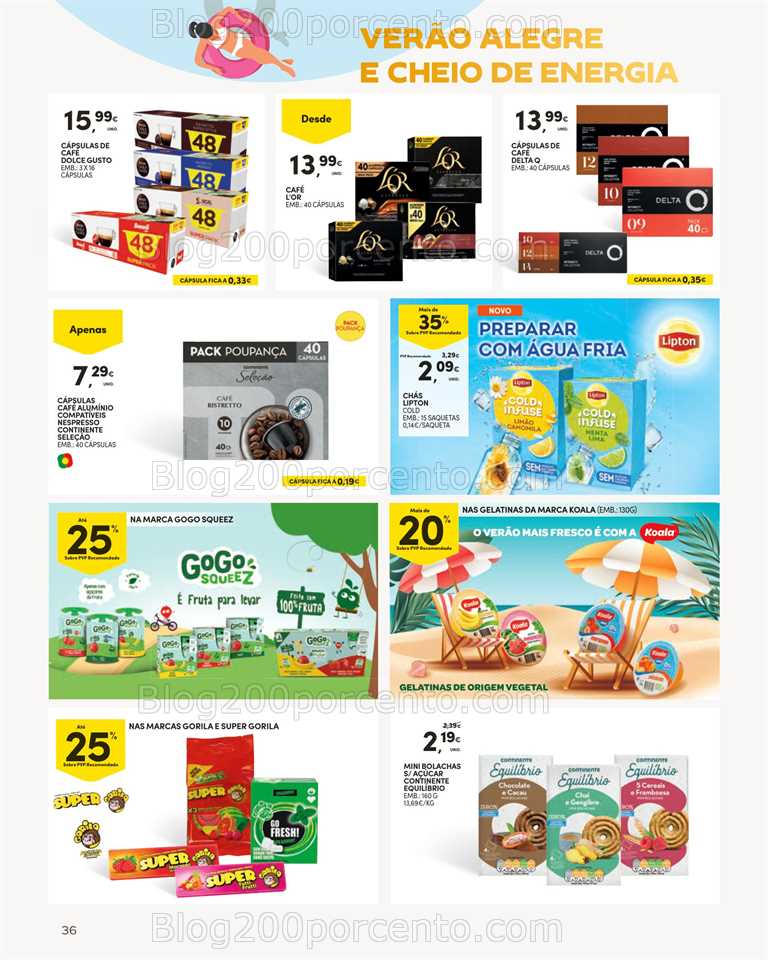 Folheto CONTINENTE Bazar Ver&atilde;o Promo&ccedil;&otilde;es de 27 junho a 30 julho