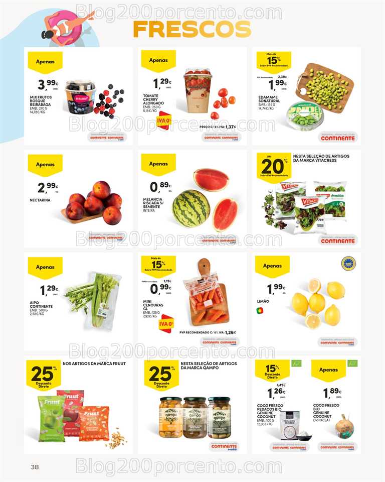 Folheto CONTINENTE Bazar Ver&atilde;o Promo&ccedil;&otilde;es de 27 junho a 30 julho