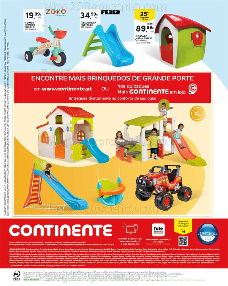 Folheto CONTINENTE Bazar Ver&atilde;o Promo&ccedil;&otilde;es de 27 junho a 30 julho