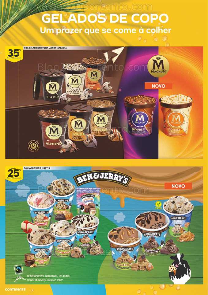 Folheto CONTINENTE Bebidas e Gelados Promo&ccedil;&otilde;es de 20 junho a 2 julho