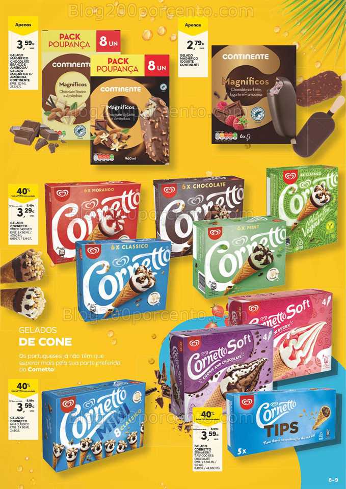 Folheto CONTINENTE Bebidas e Gelados Promo&ccedil;&otilde;es de 20 junho a 2 julho