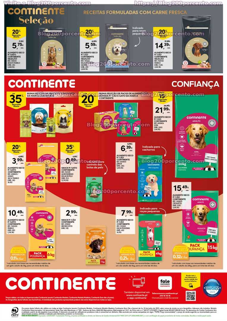 Folheto CONTINENTE Feira Animal Promo&ccedil;&otilde;es de 6 a 18 junho