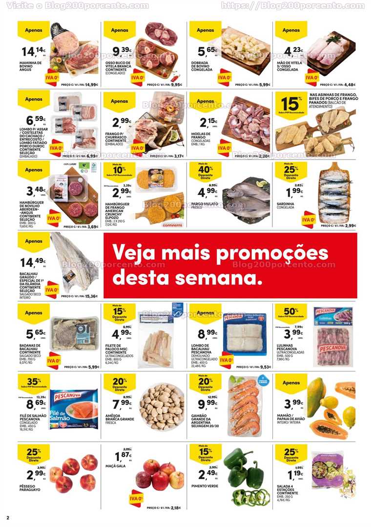 Folheto CONTINENTE Promo&ccedil;&otilde;es Fim de Semana – 9 a 12 junho