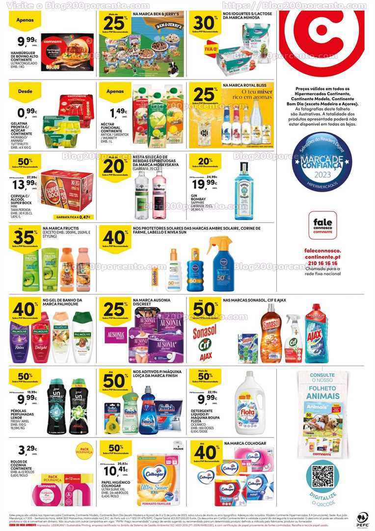 Folheto CONTINENTE Promo&ccedil;&otilde;es Fim de Semana – 9 a 12 junho