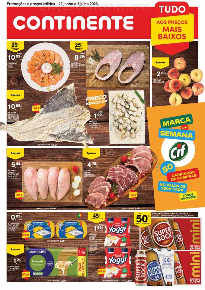 Folheto CONTINENTE Modelo – Hiper Promo&ccedil;&otilde;es de 27 junho a 3 julho