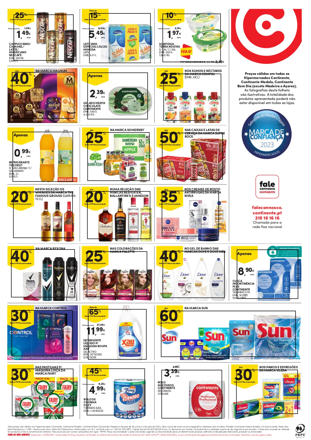 Folheto Continente fim-de-semana (30 junho a 3 julho)