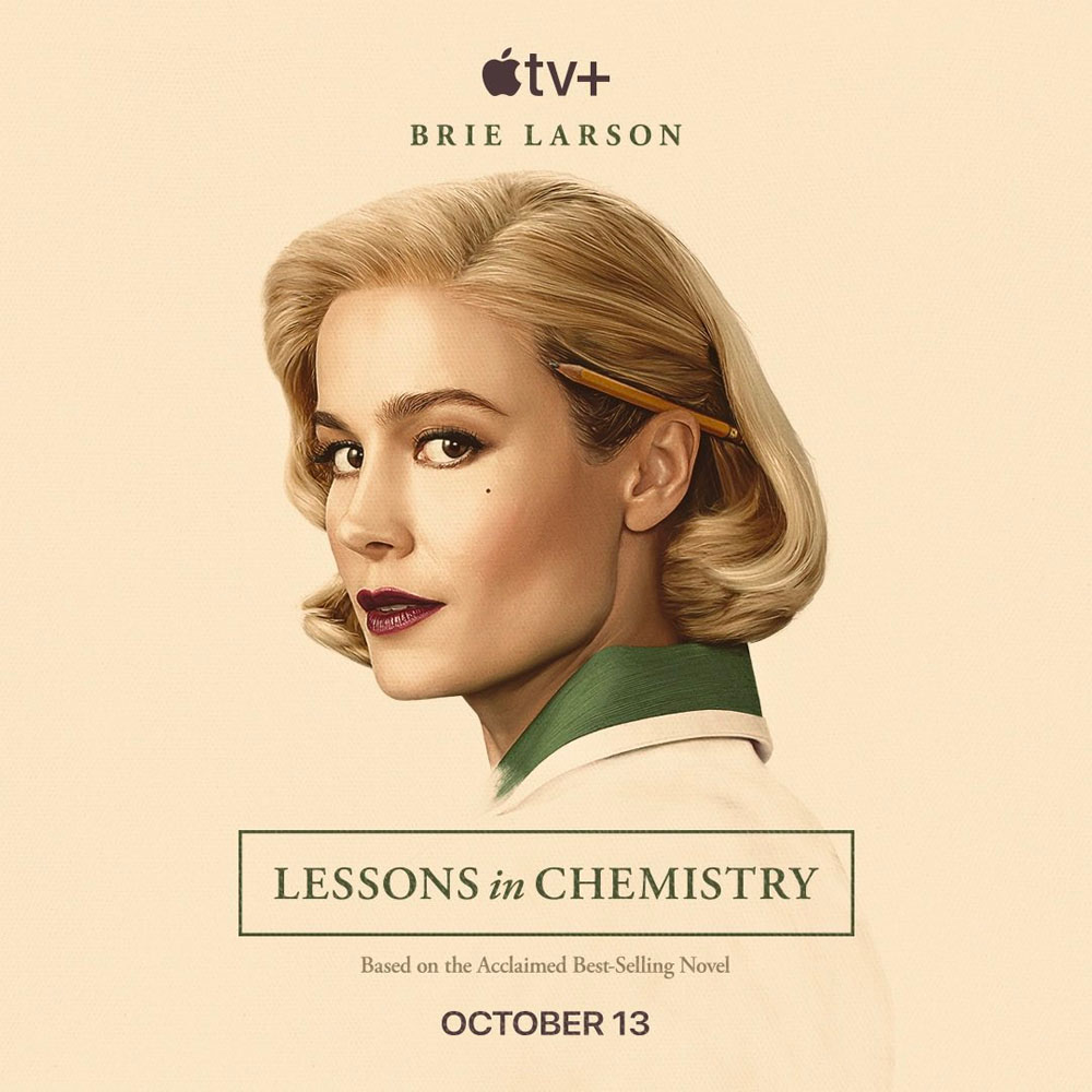 “Lessons in Chemistry”: Miniss&eacute;rie com Brie Larson estreia a 13 de outubro na Apple TV+