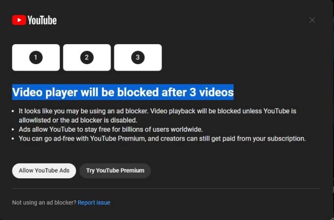 YouTube testa limita&ccedil;&atilde;o de visualiza&ccedil;&otilde;es para utilizadores com ad blockers ativos
