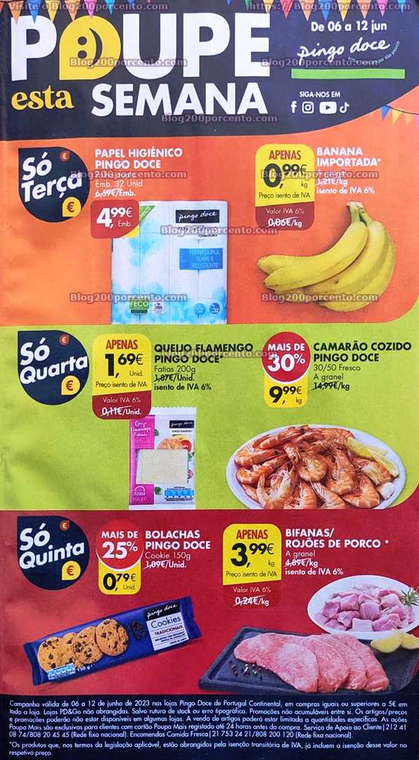 Folheto Pingo Doce Promo&ccedil;&otilde;es de 6 a 12 junho
