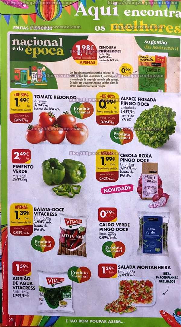 Folheto Pingo Doce Promo&ccedil;&otilde;es de 6 a 12 junho