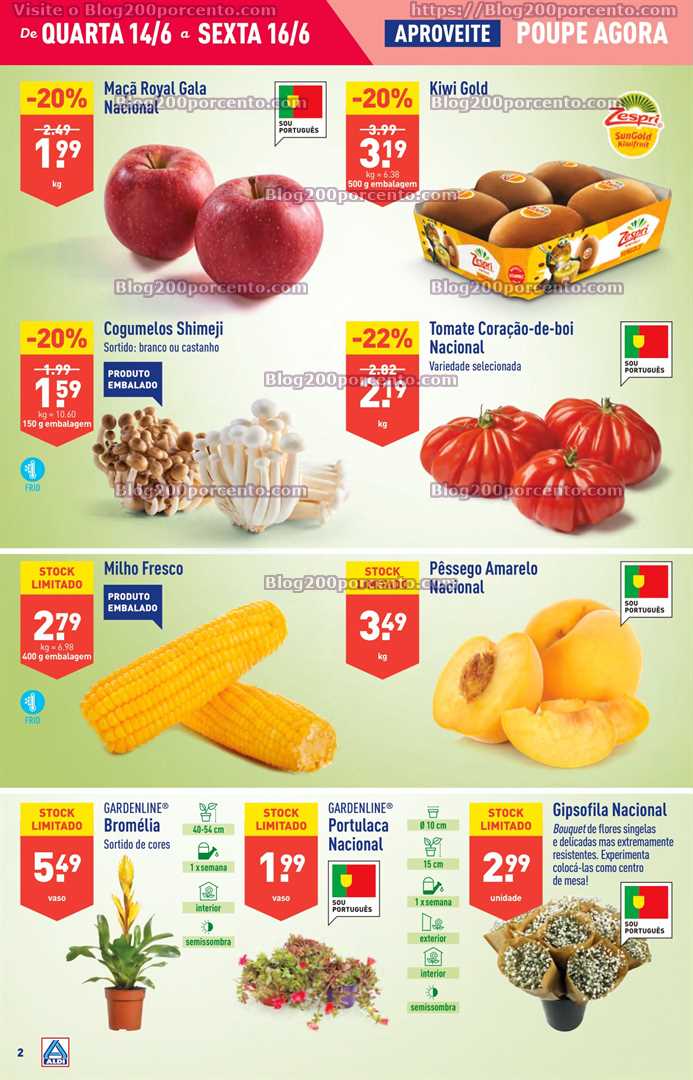 Folheto ALDI Promo&ccedil;&otilde;es de 14 a 20 junho