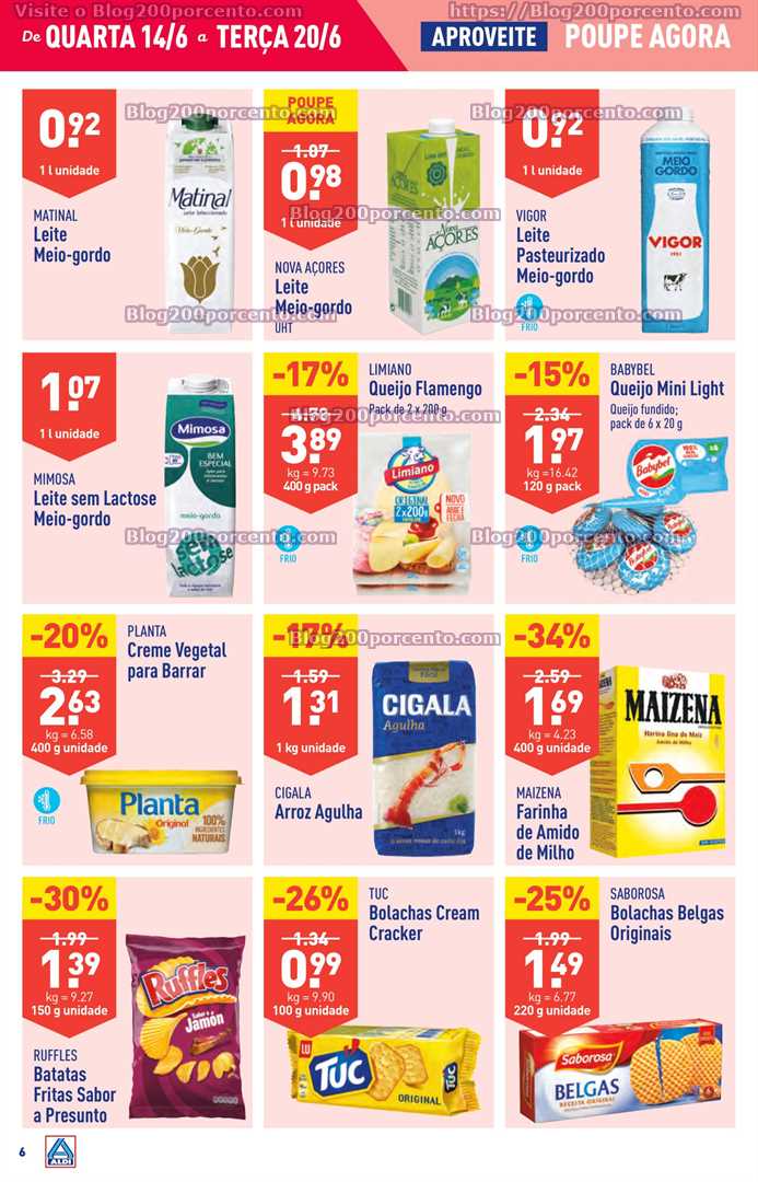 Folheto ALDI Promo&ccedil;&otilde;es de 14 a 20 junho