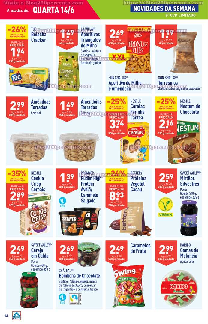 Folheto ALDI Promo&ccedil;&otilde;es de 14 a 20 junho