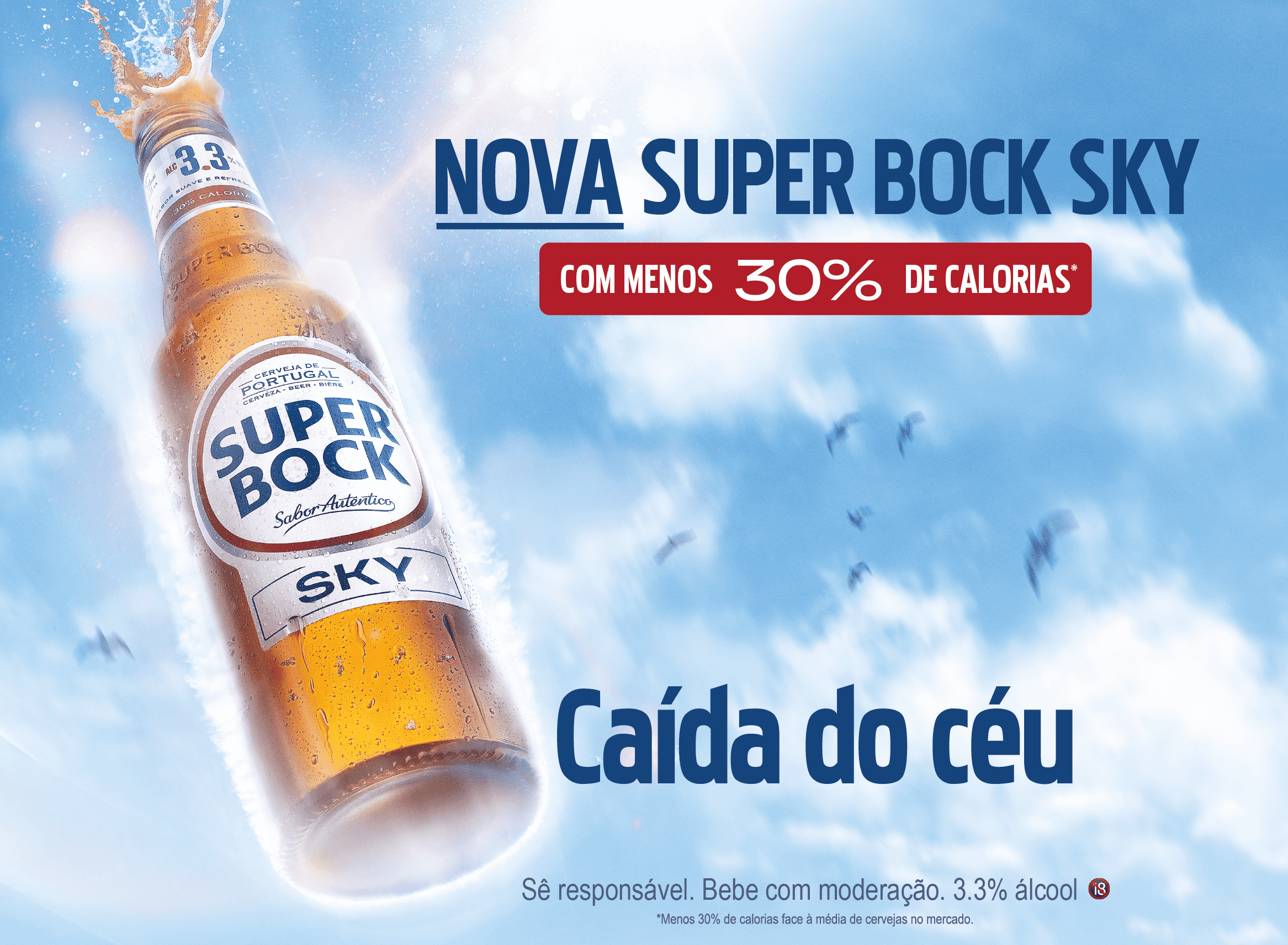 Super Bock Sky tem menos 30% de calorias e &eacute; a novidade deste ver&atilde;o da cervejeira
