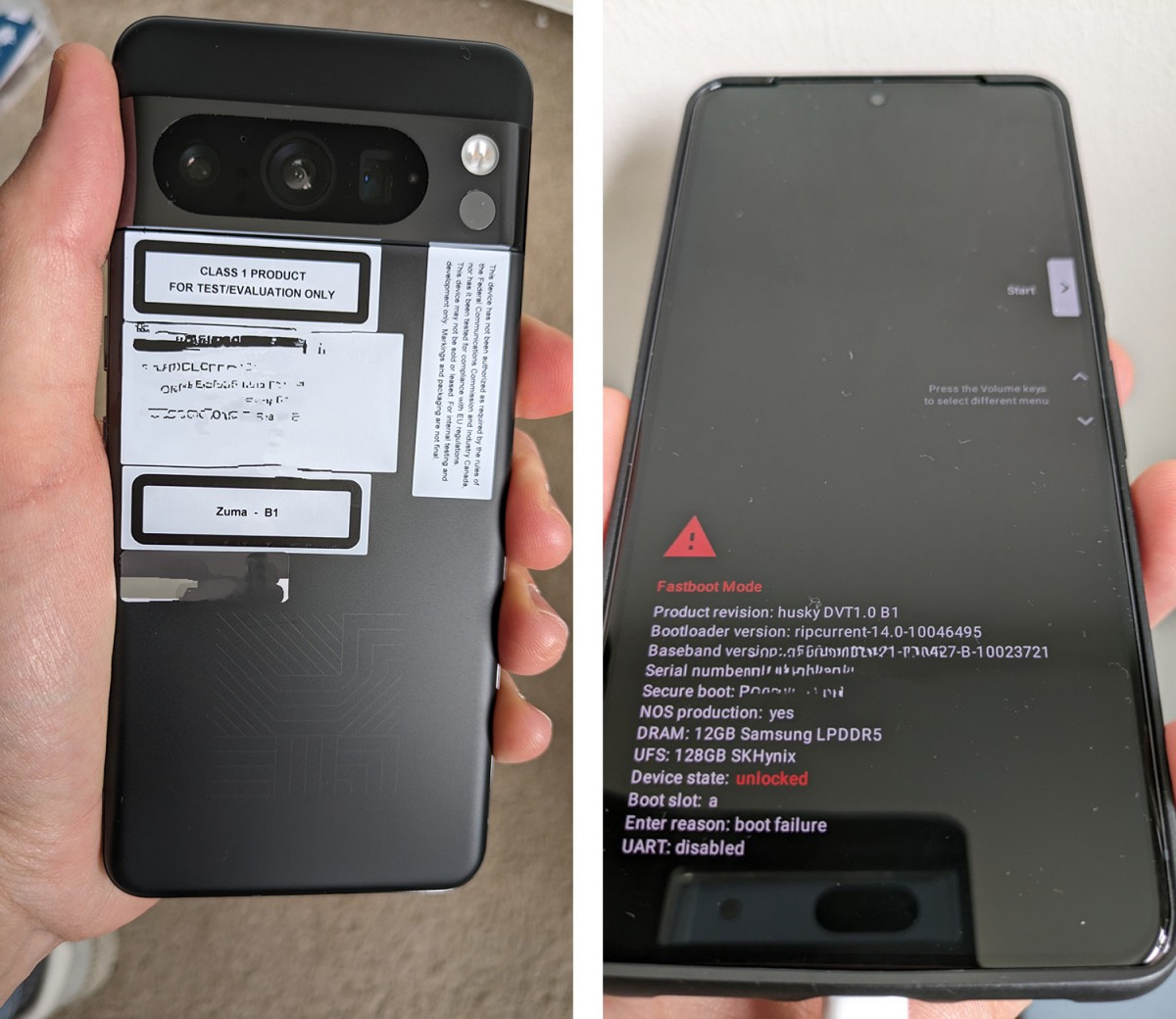 Imagens vazadas revelam prot&oacute;tipo do Google Pixel 8 Pro com tr&ecirc;s c&acirc;maras traseiras e design ic&oacute;nico
