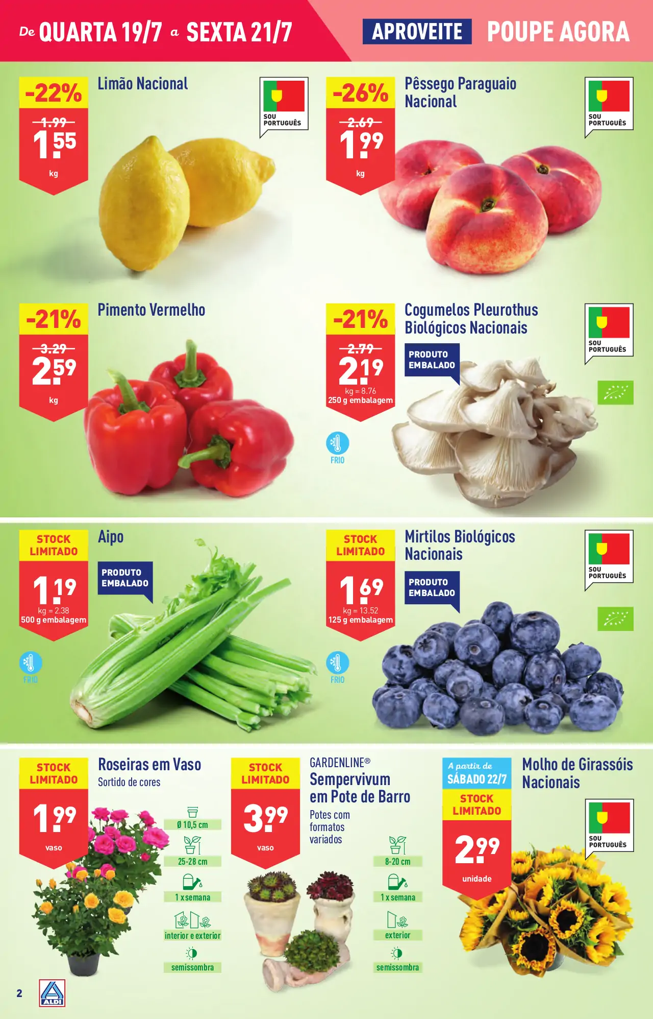 Antevis&atilde;o Folheto ALDI (19 a 25 julho)