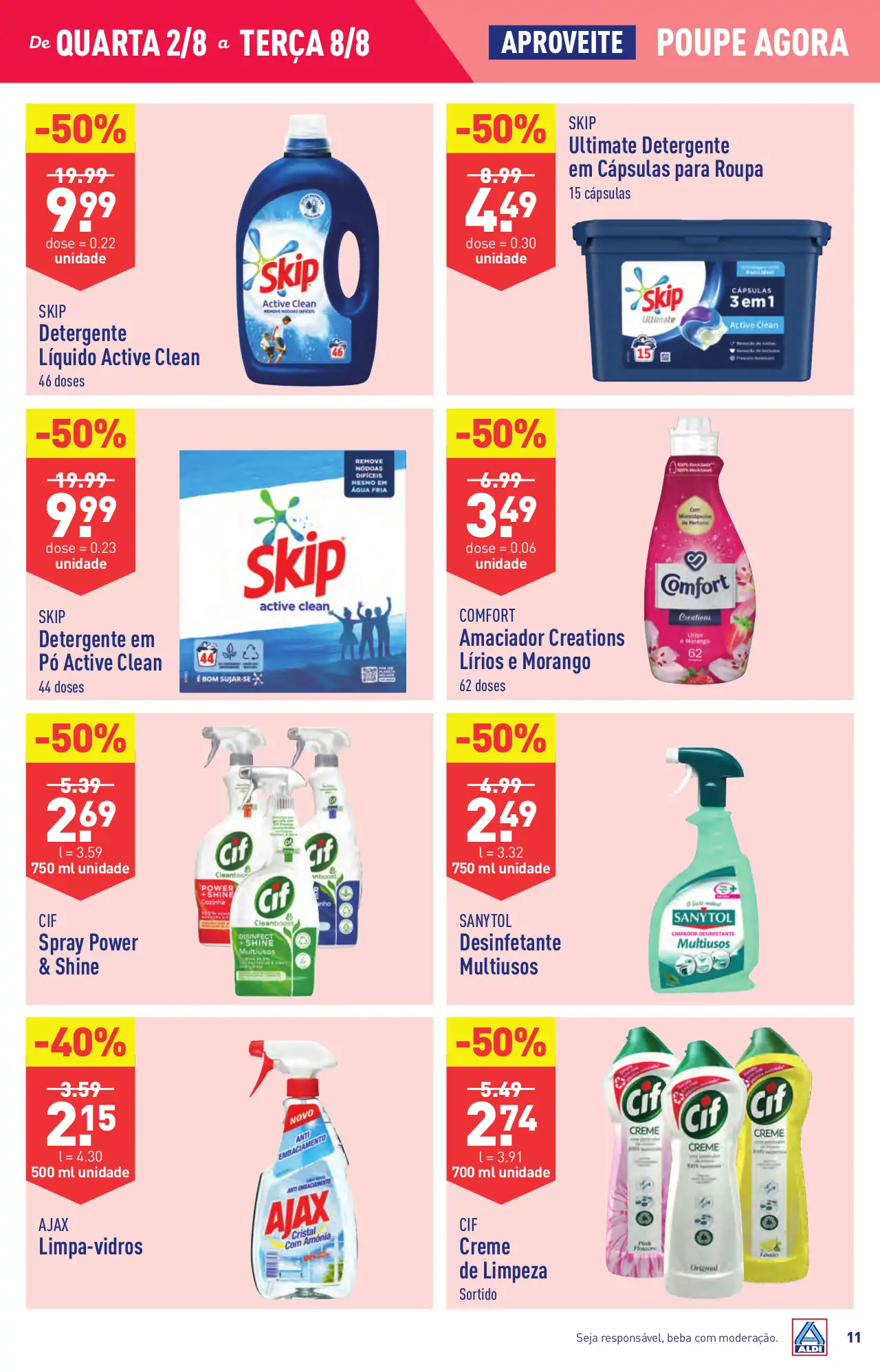 Antevis&atilde;o Folheto ALDI (2 a 8 agosto)