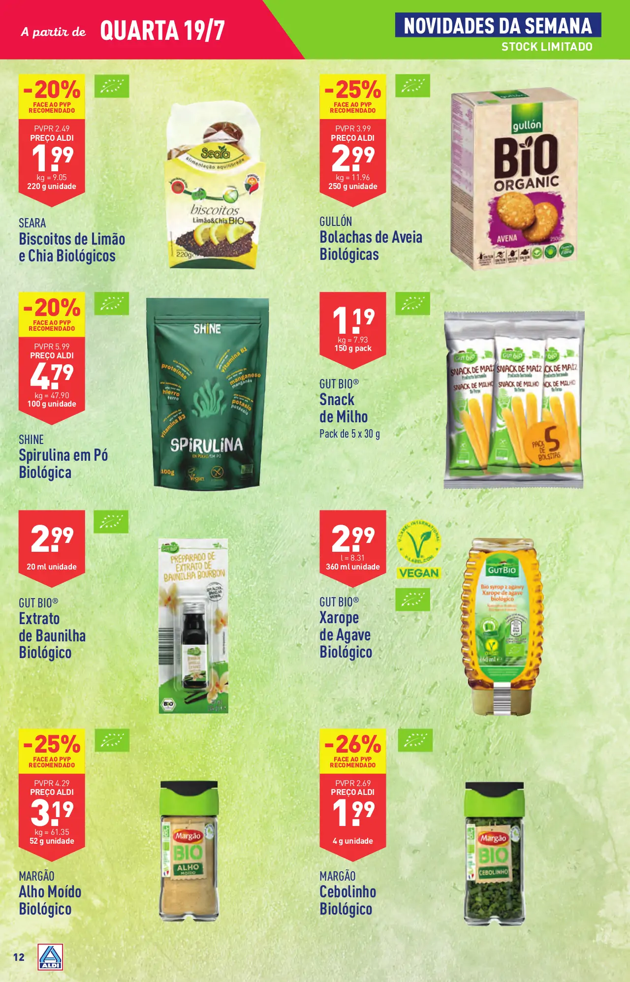 Antevis&atilde;o Folheto ALDI (19 a 25 julho)