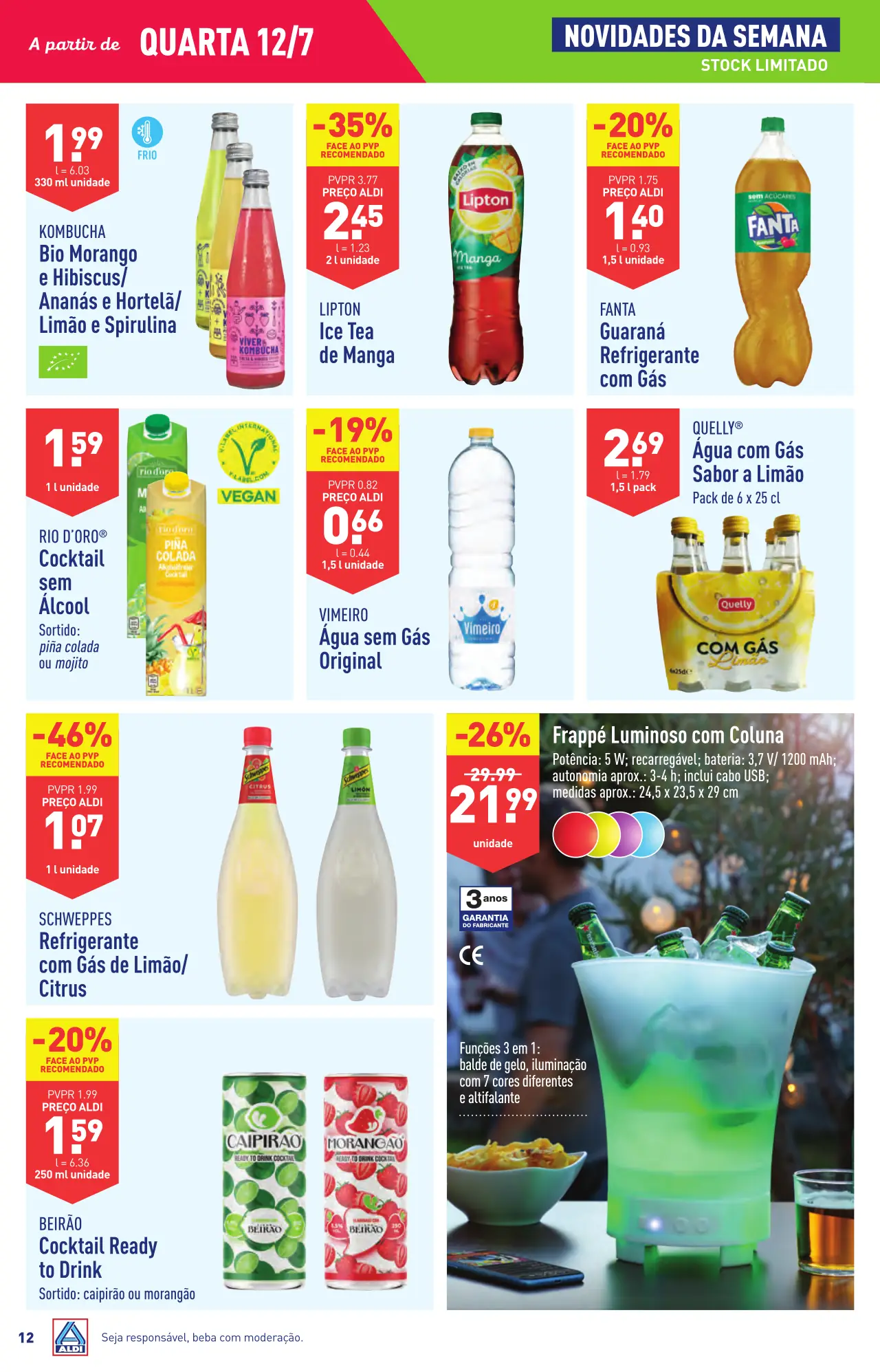 Antevis&atilde;o Folheto ALDI (12 a 18 julho)