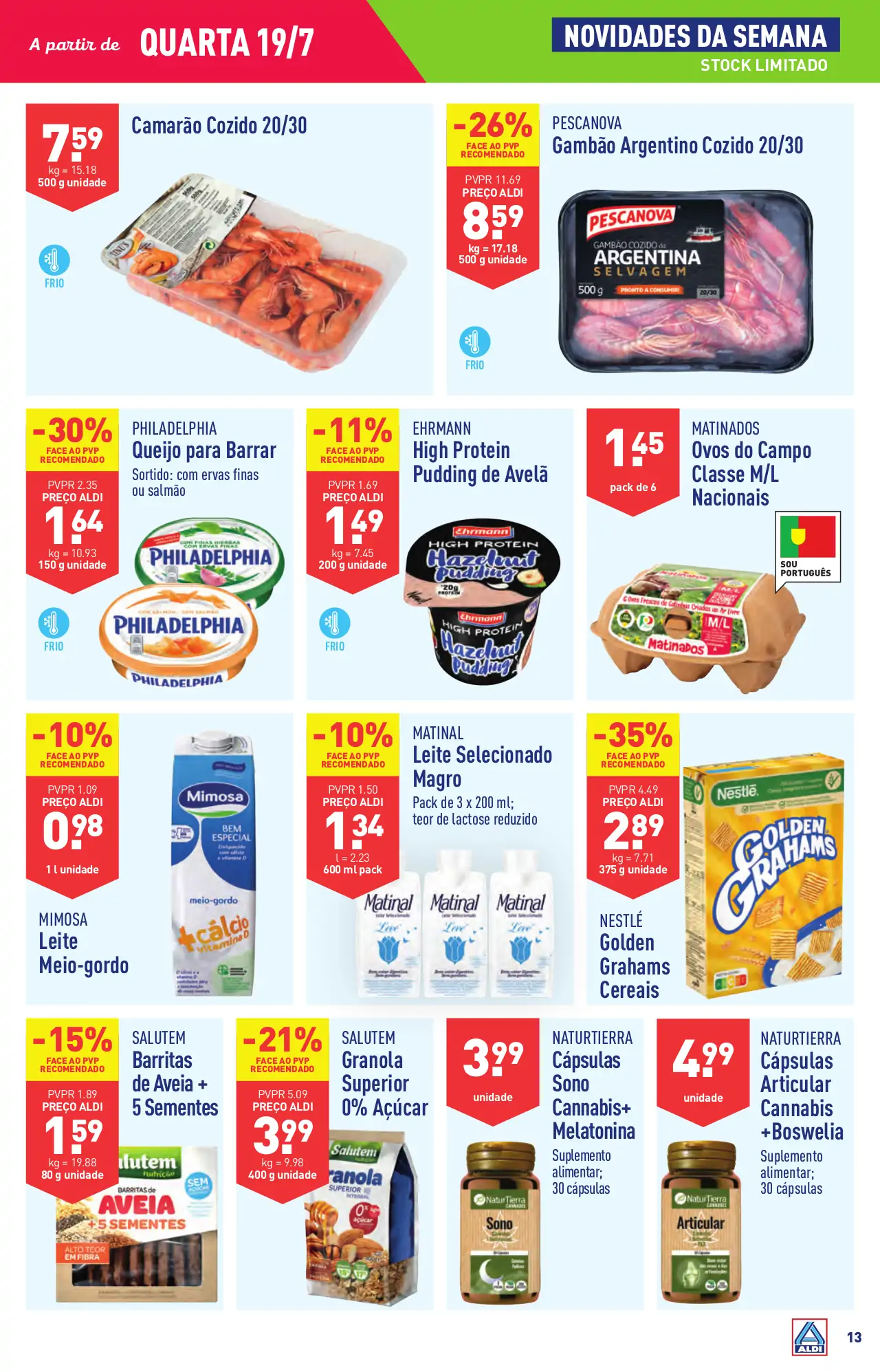 Antevis&atilde;o Folheto ALDI (19 a 25 julho)