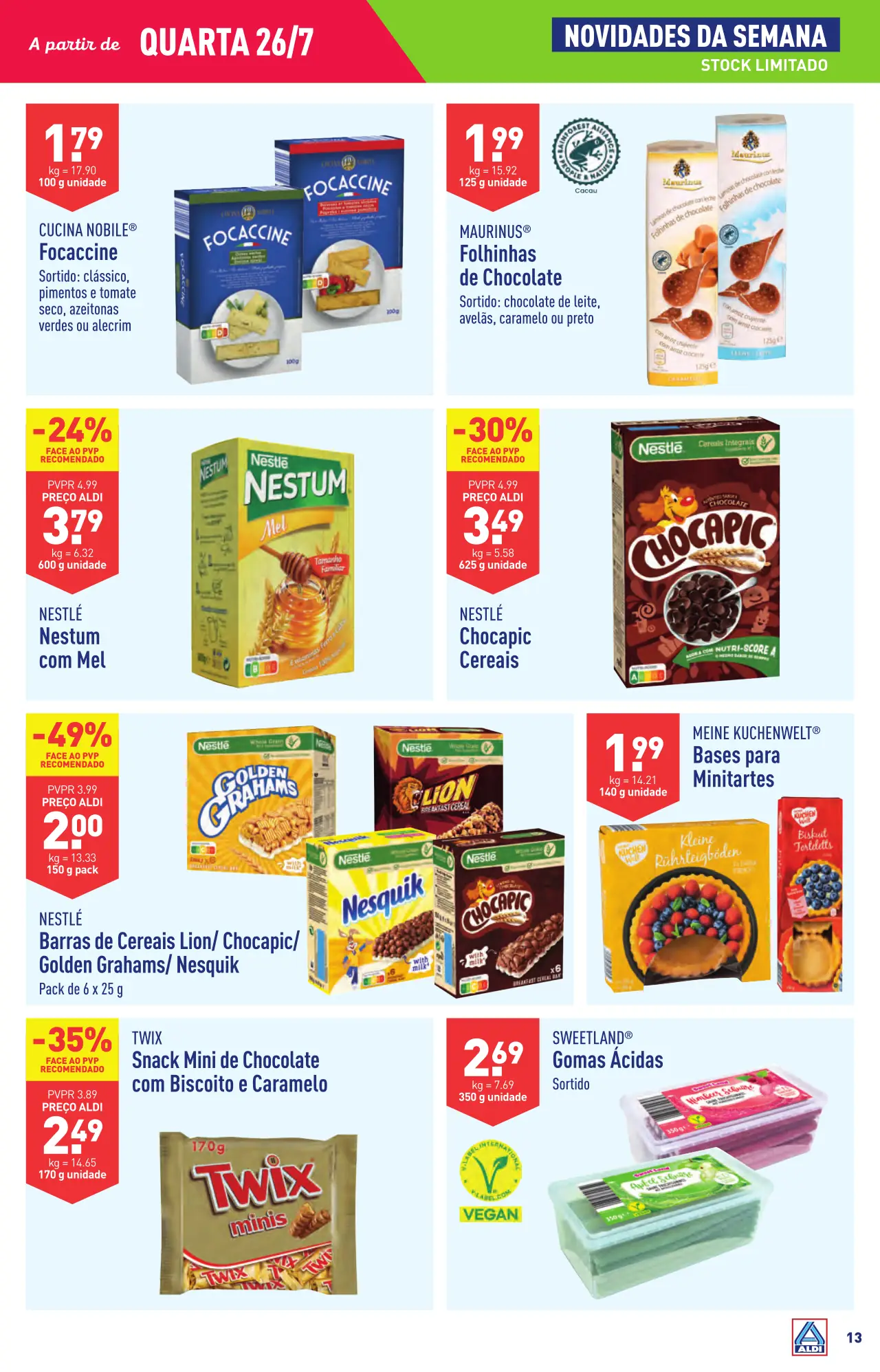 Antevis&atilde;o Folheto ALDI (26 julho a 1 agosto)