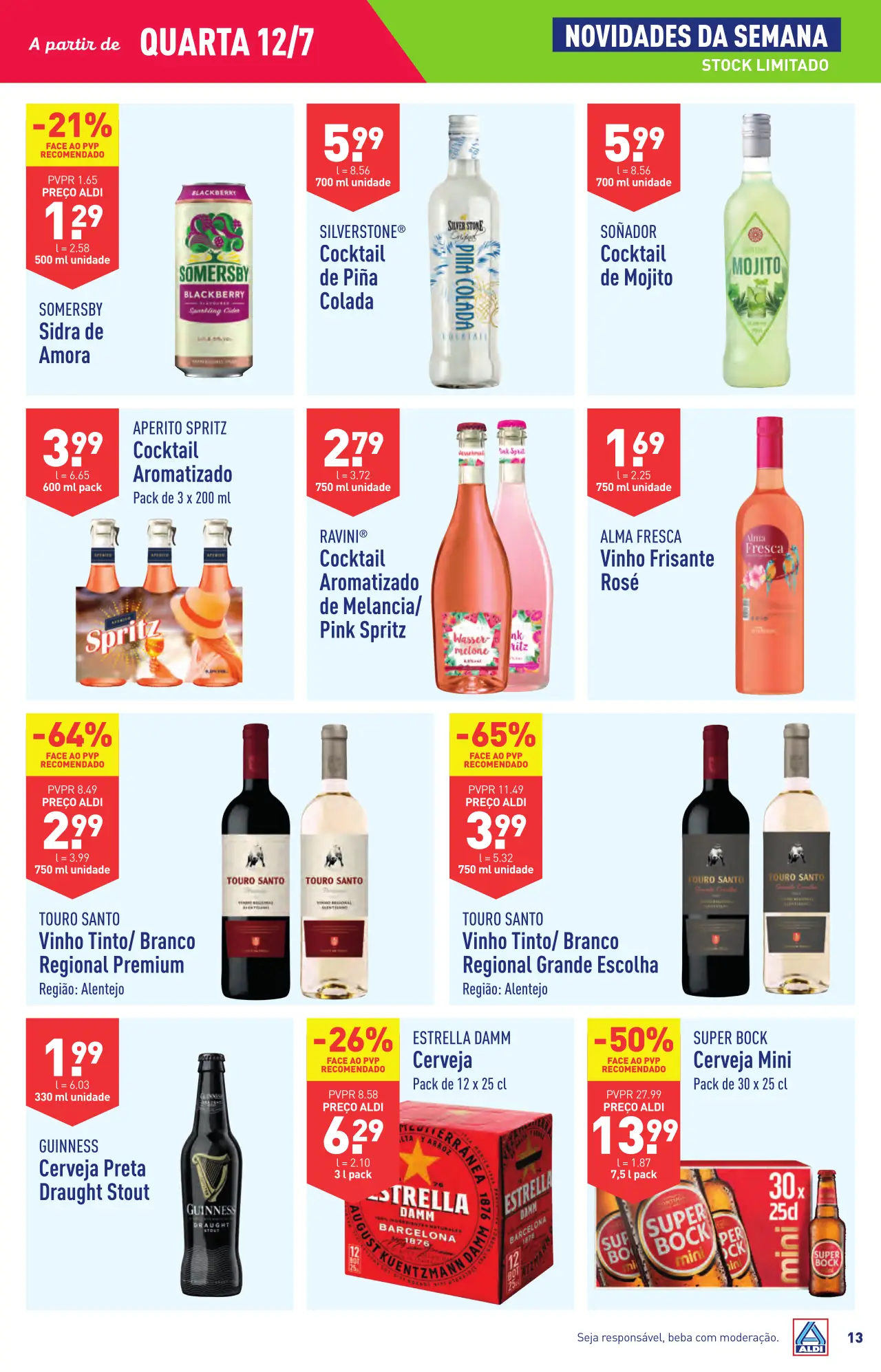 Antevis&atilde;o Folheto ALDI (12 a 18 julho)