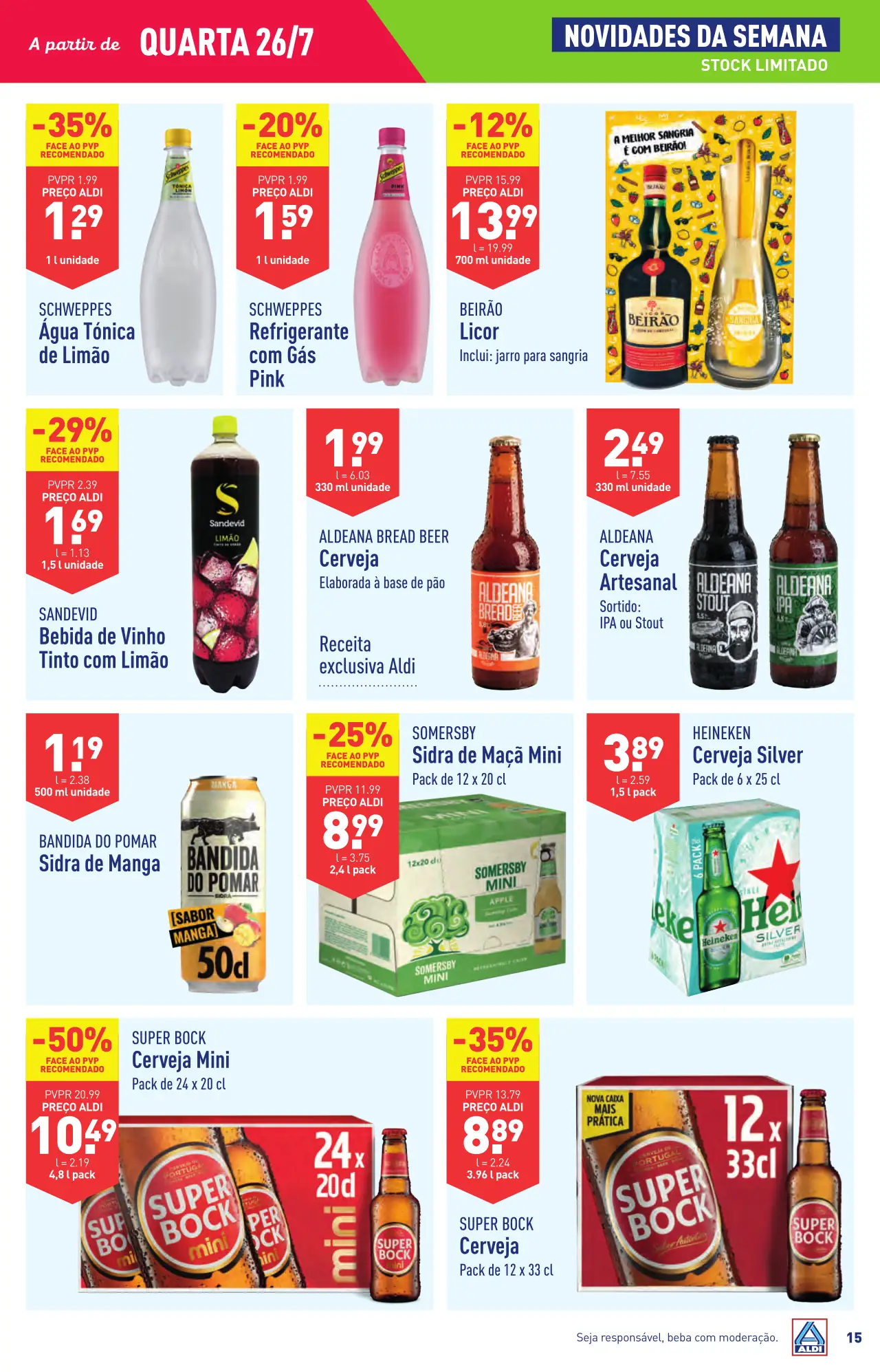 Antevis&atilde;o Folheto ALDI (26 julho a 1 agosto)