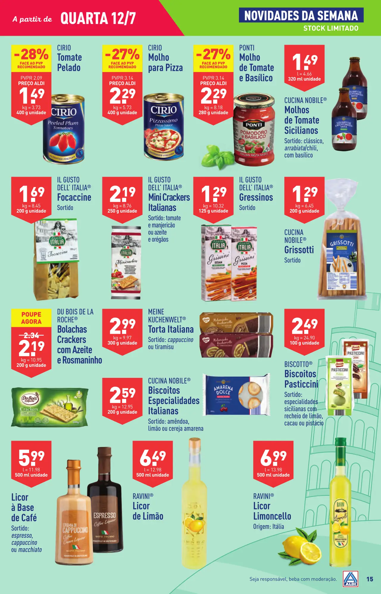 Antevis&atilde;o Folheto ALDI (12 a 18 julho)