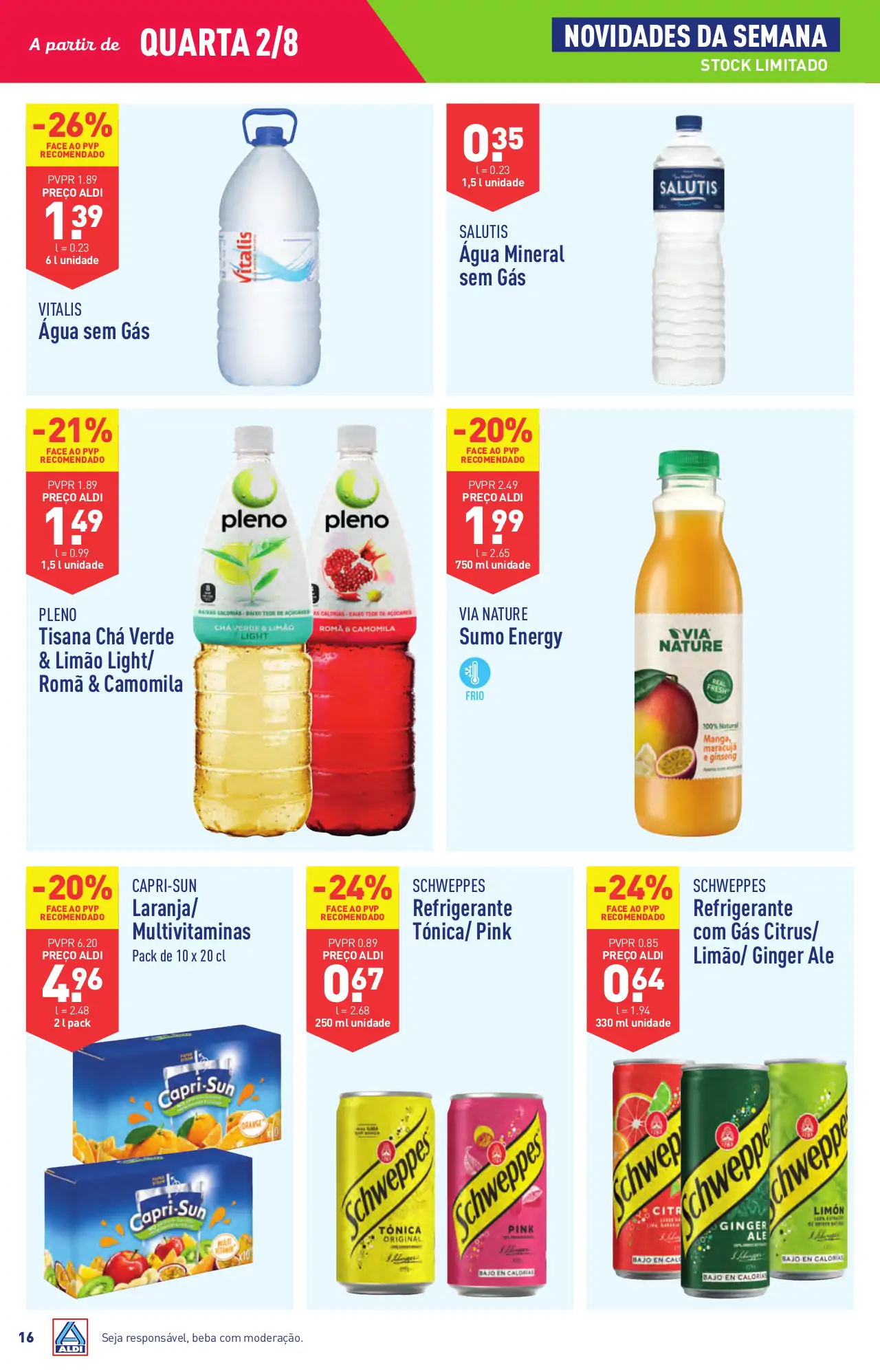 Antevis&atilde;o Folheto ALDI (2 a 8 agosto)