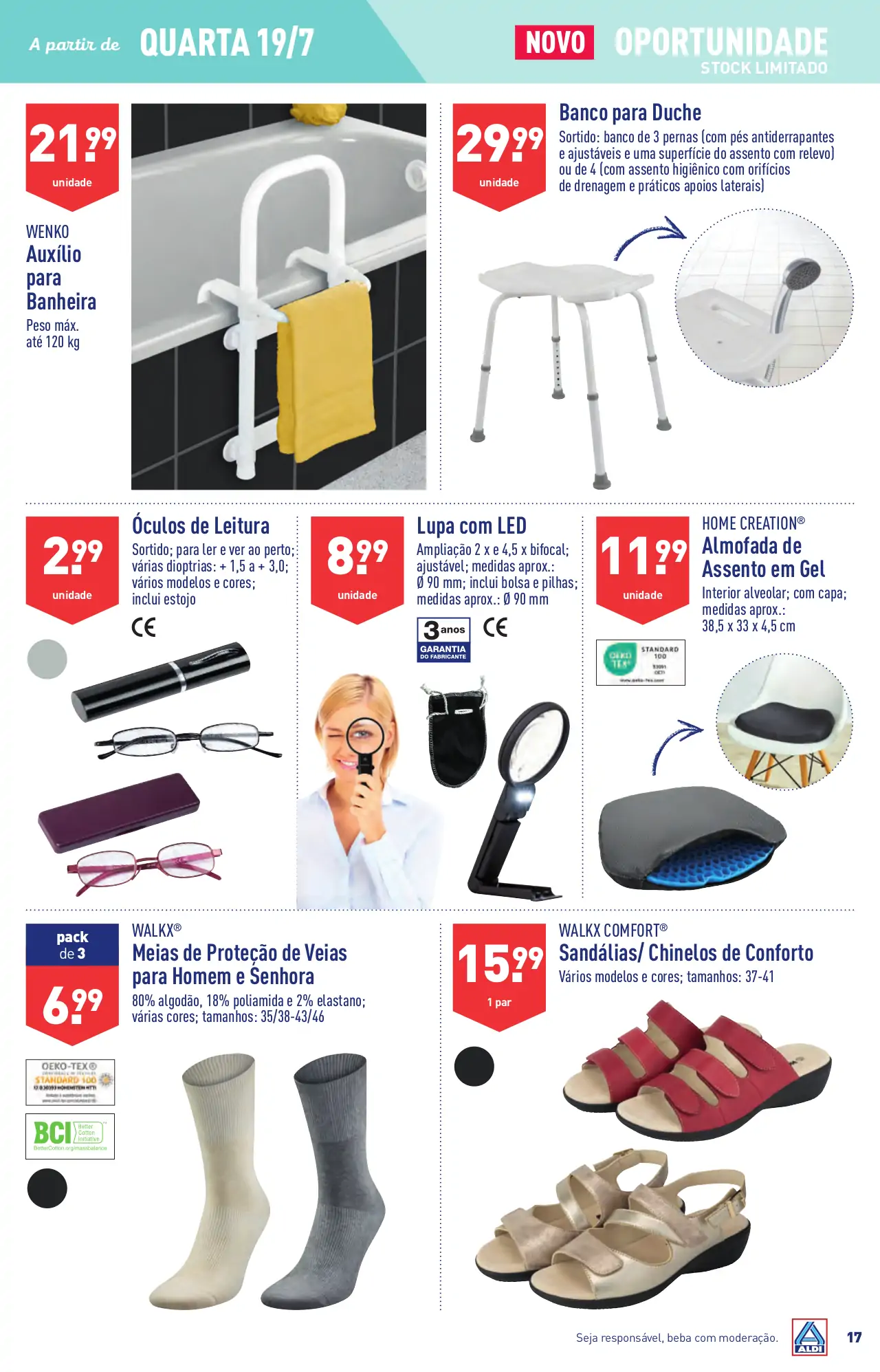 Antevis&atilde;o Folheto ALDI (19 a 25 julho)