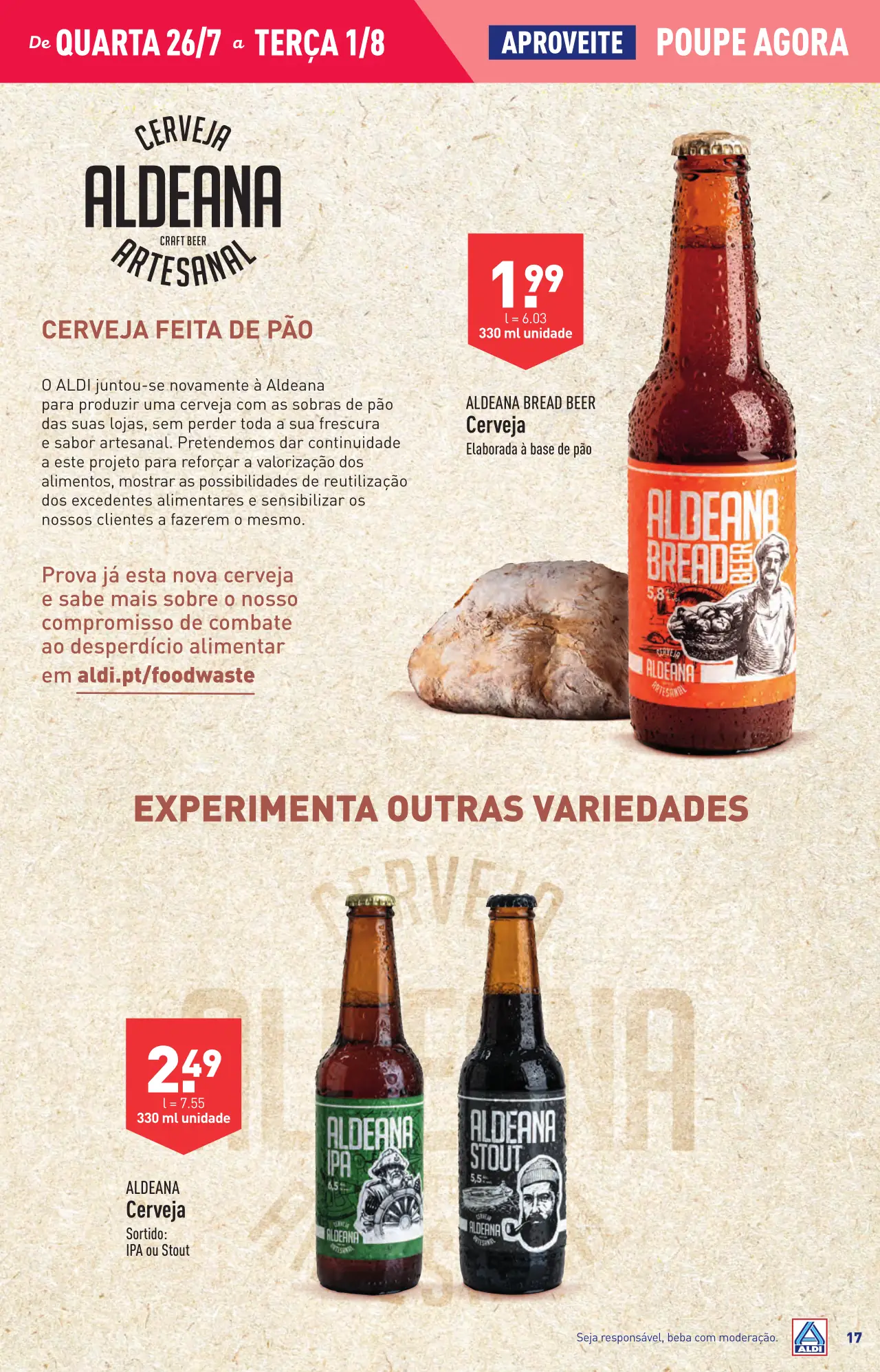 Antevis&atilde;o Folheto ALDI (26 julho a 1 agosto)
