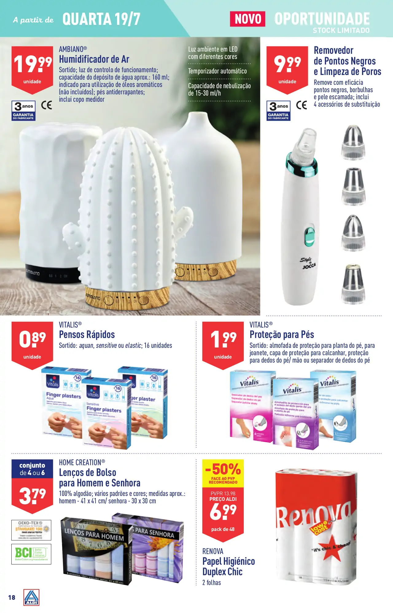 Antevis&atilde;o Folheto ALDI (19 a 25 julho)