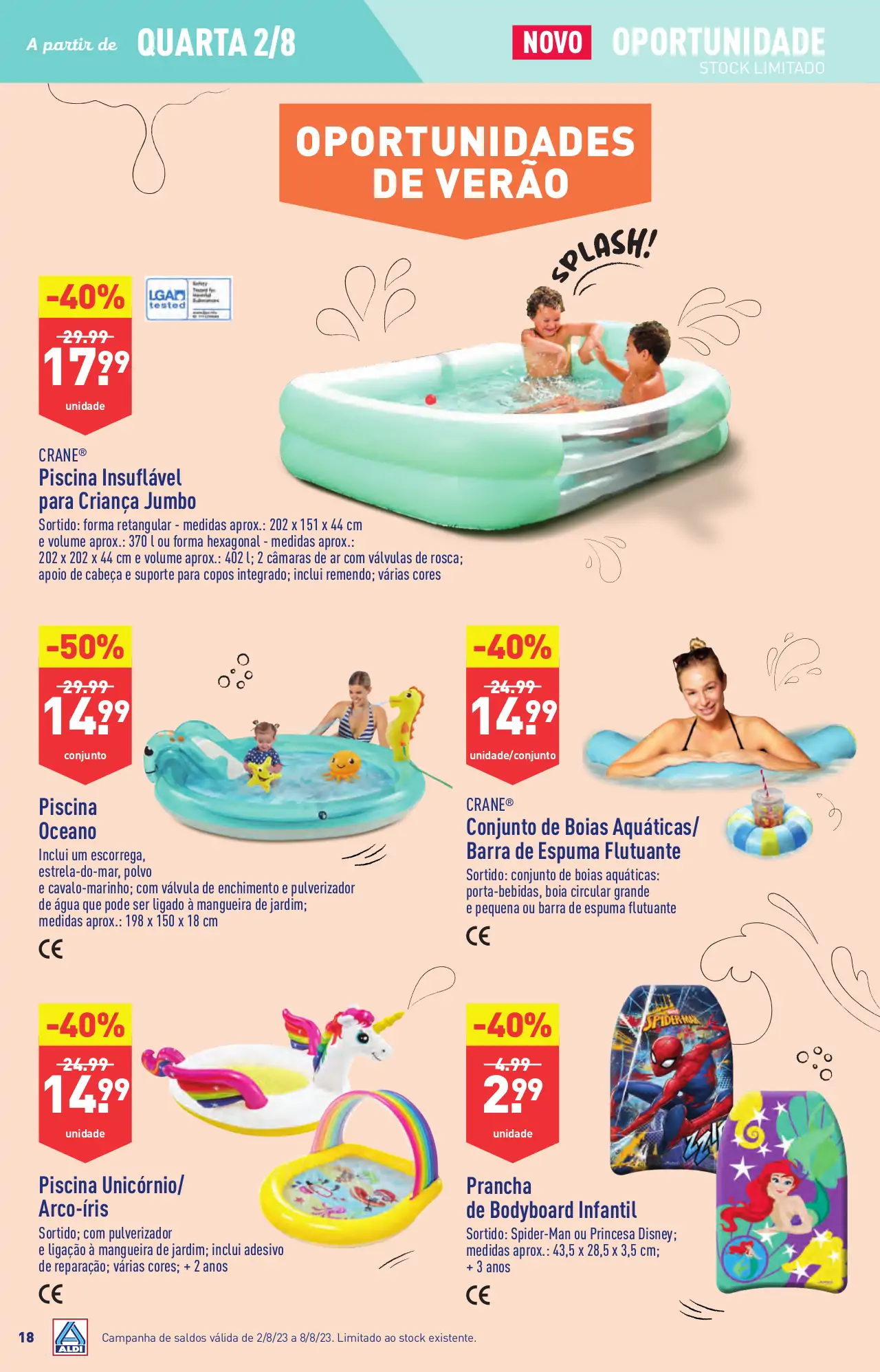 Antevis&atilde;o Folheto ALDI (2 a 8 agosto)