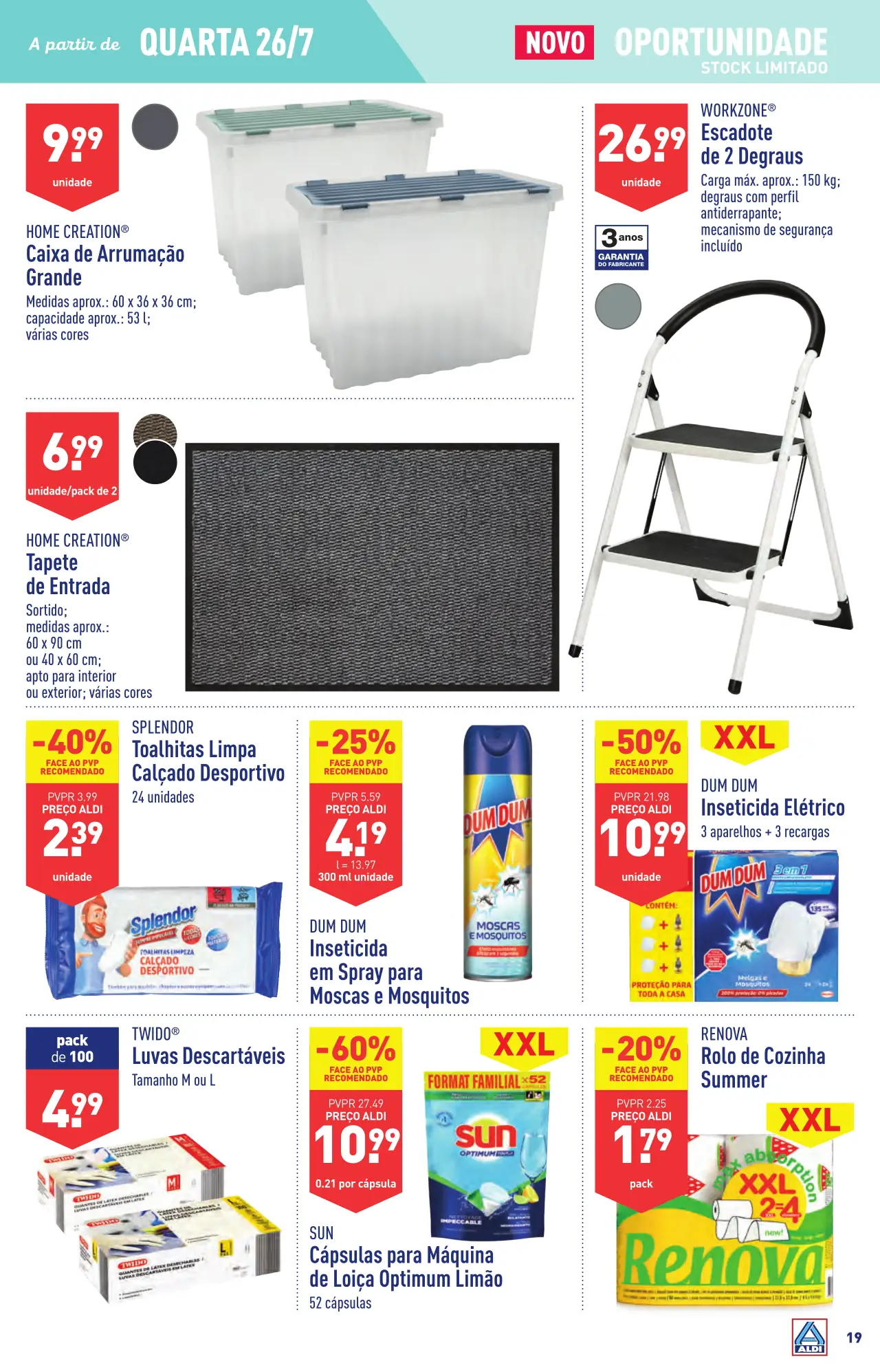 Antevis&atilde;o Folheto ALDI (26 julho a 1 agosto)