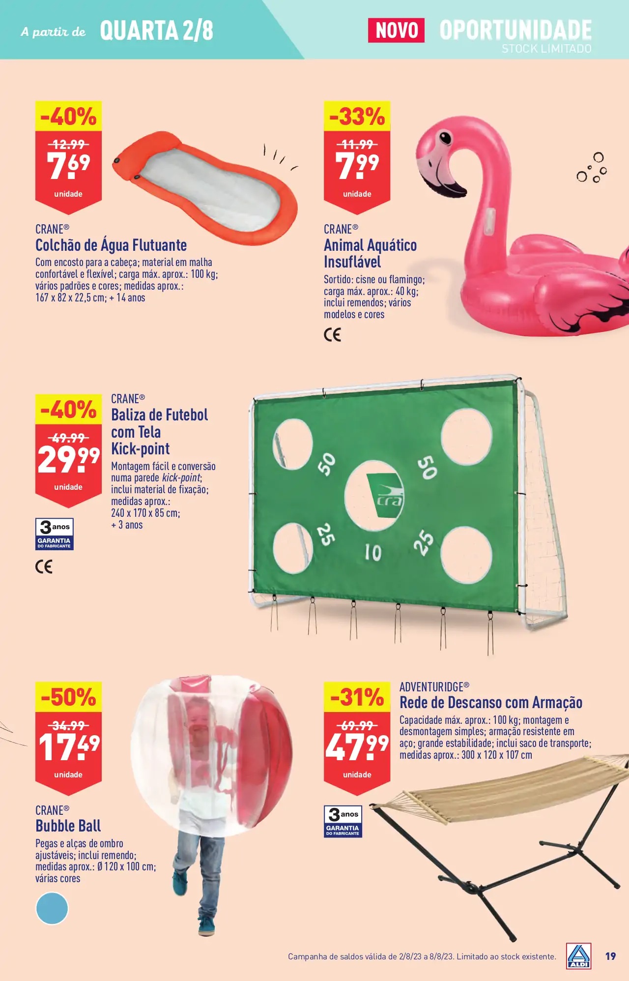 Antevis&atilde;o Folheto ALDI (2 a 8 agosto)