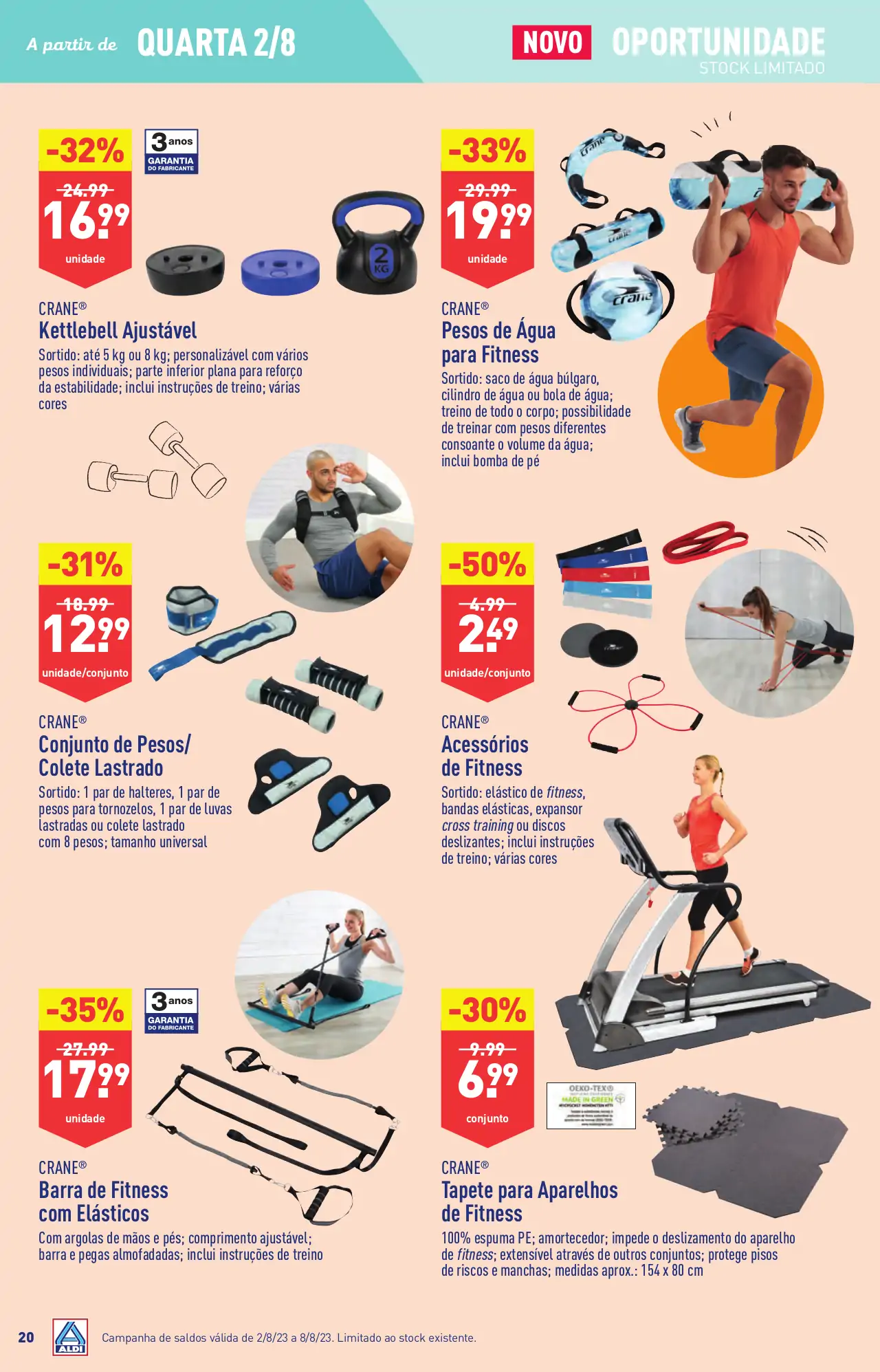 Antevis&atilde;o Folheto ALDI (2 a 8 agosto)