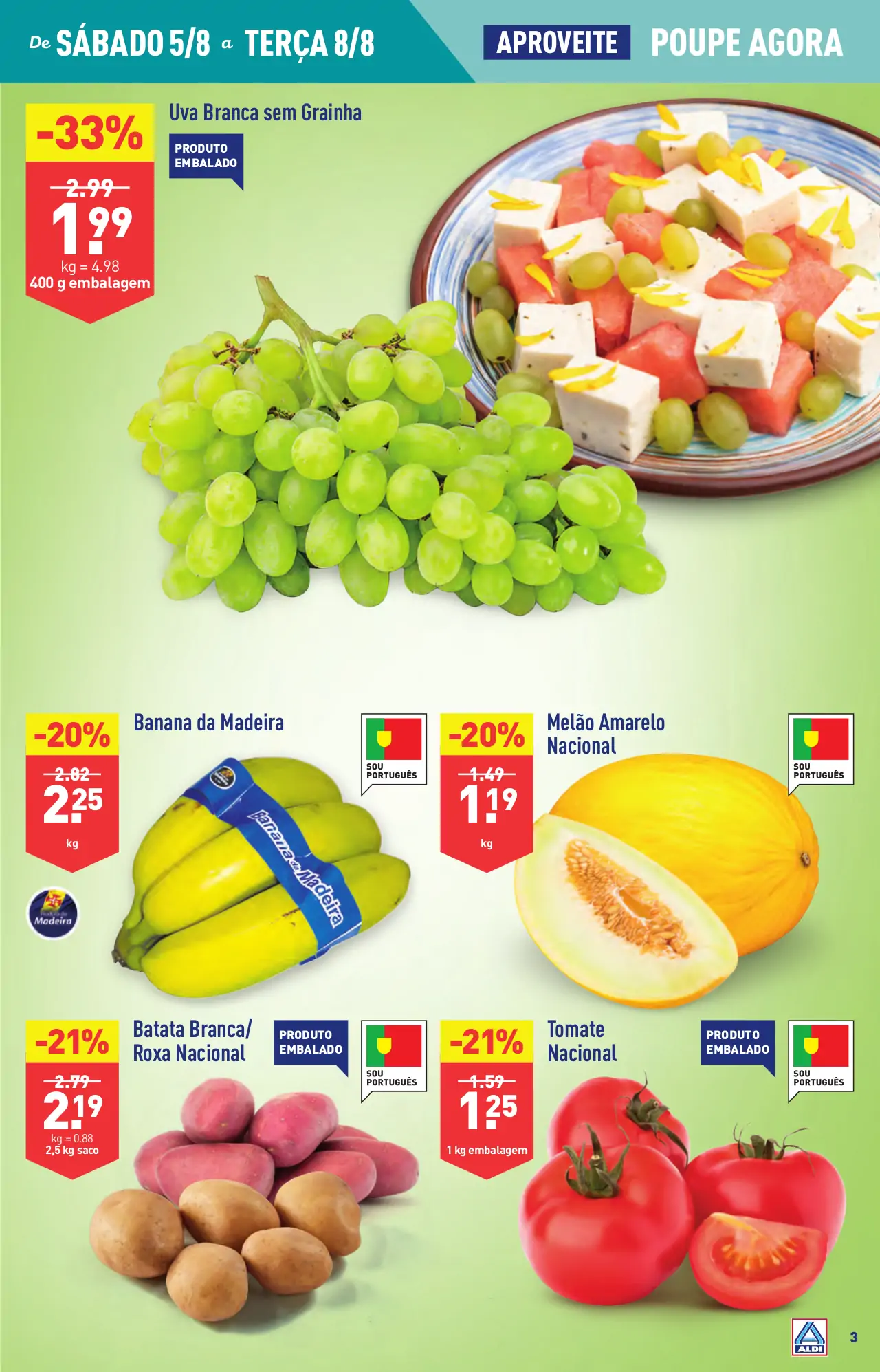 Antevis&atilde;o Folheto ALDI (2 a 8 agosto)