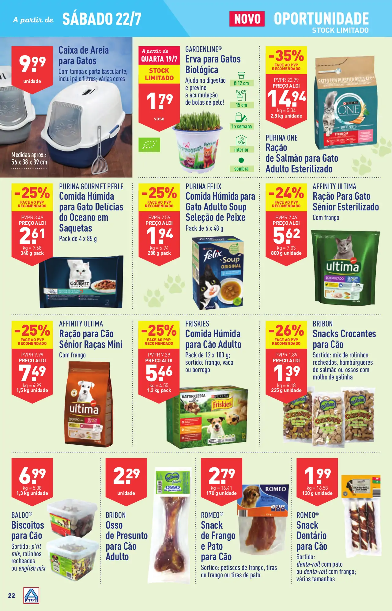 Antevis&atilde;o Folheto ALDI (19 a 25 julho)