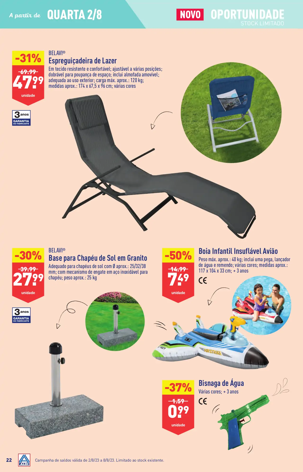 Antevis&atilde;o Folheto ALDI (2 a 8 agosto)