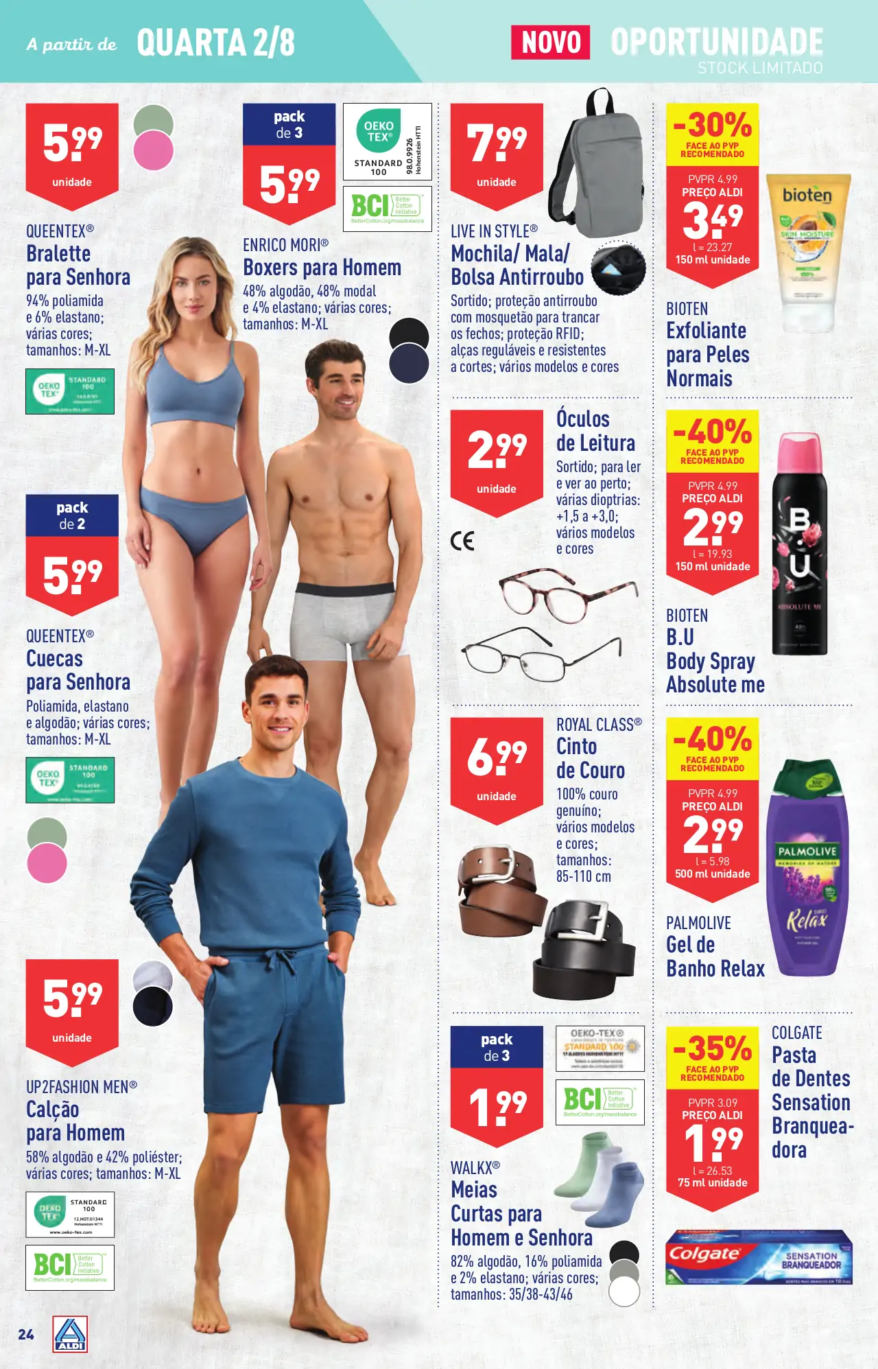 Antevis&atilde;o Folheto ALDI (2 a 8 agosto)