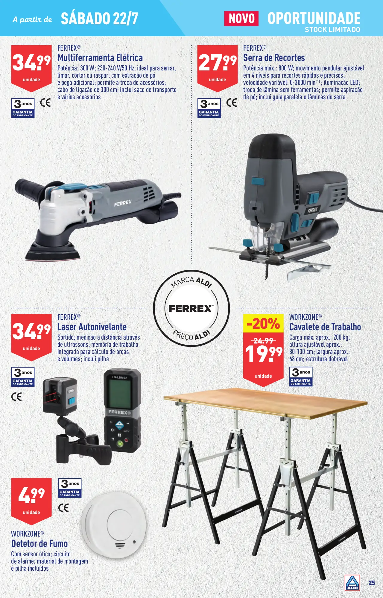 Antevis&atilde;o Folheto ALDI (19 a 25 julho)