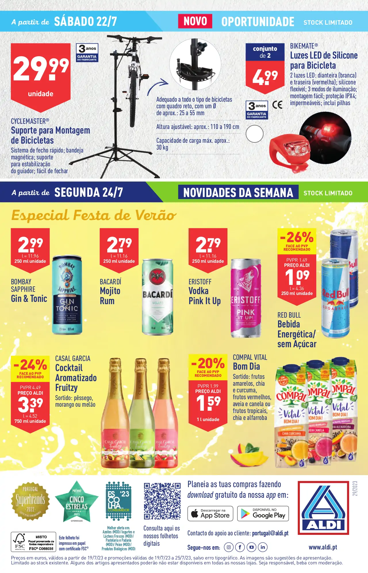 Antevis&atilde;o Folheto ALDI (19 a 25 julho)