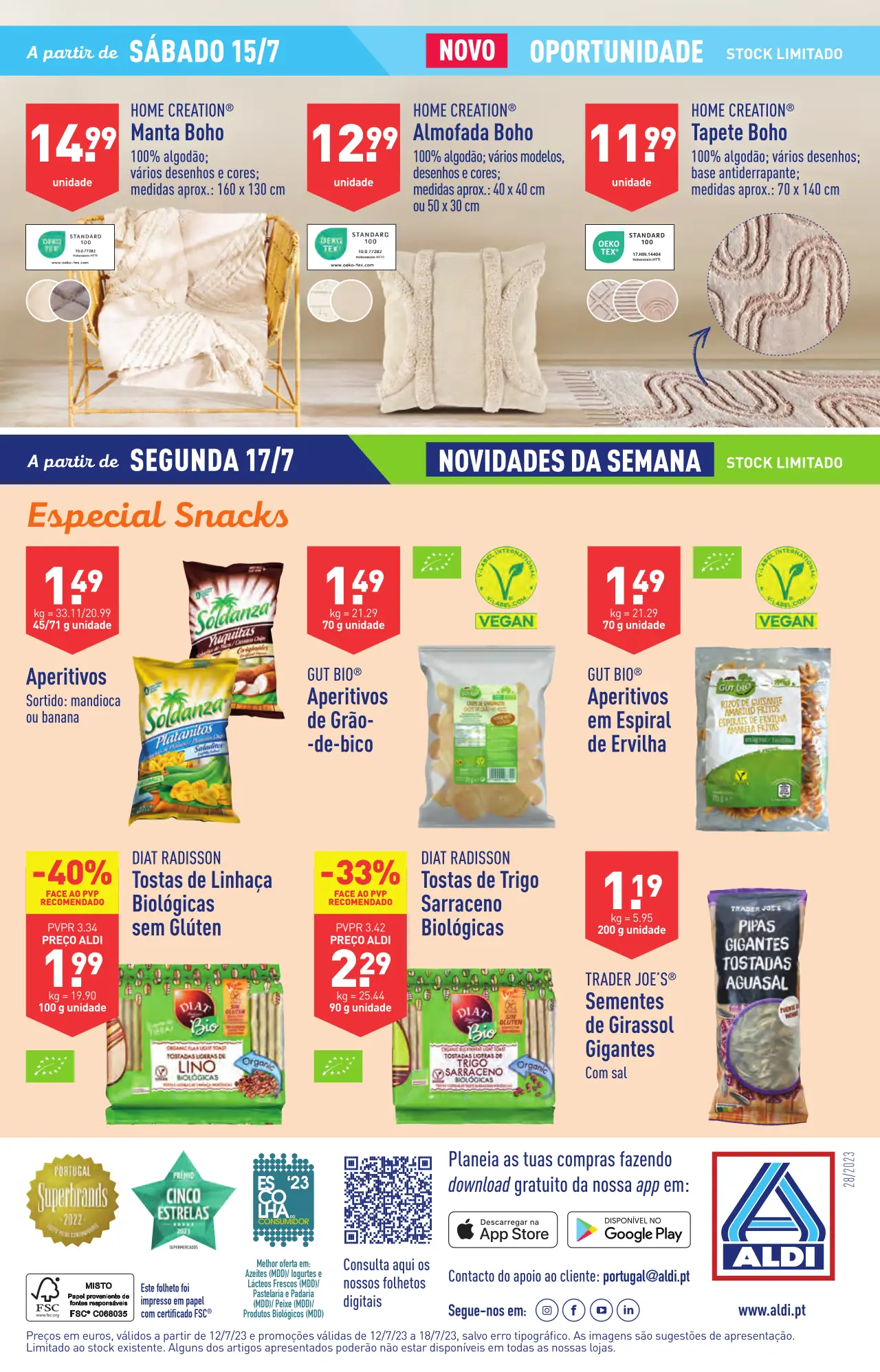 Antevis&atilde;o Folheto ALDI (12 a 18 julho)