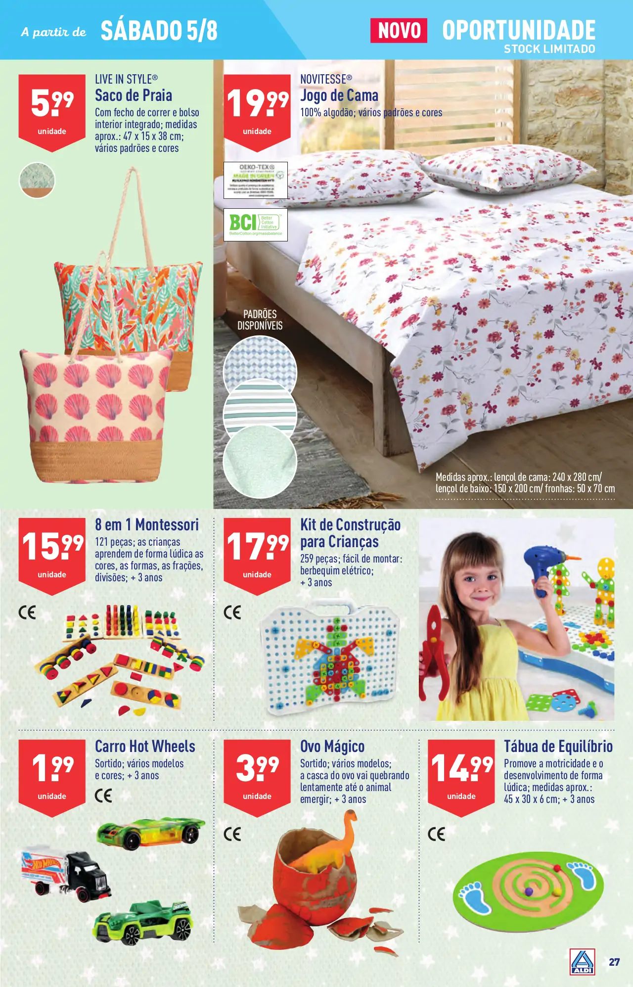 Antevis&atilde;o Folheto ALDI (2 a 8 agosto)