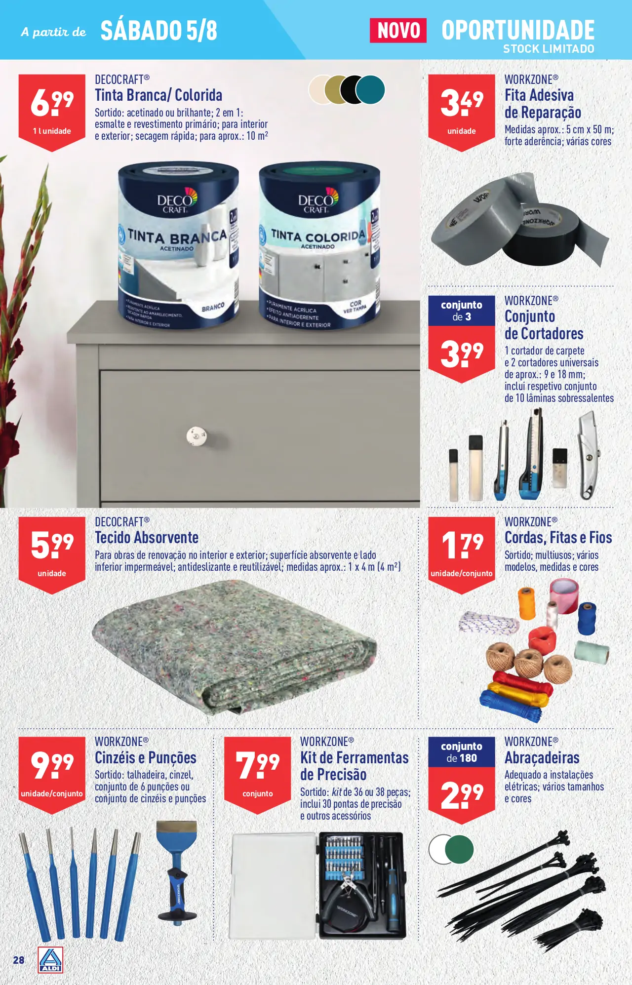 Antevis&atilde;o Folheto ALDI (2 a 8 agosto)