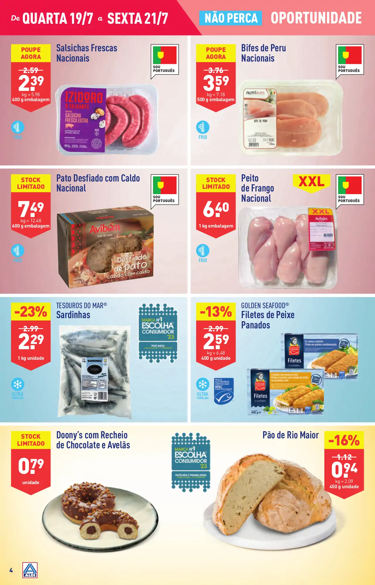 Antevis&atilde;o Folheto ALDI (19 a 25 julho)